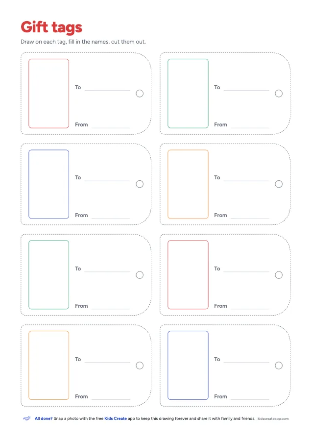 Preview of the Draw-Your-Own Gift Tags printable